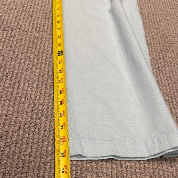 NWOT. Pilcro and the Letterpress Linen-blend Light Blue Pants, Size 8 Tall - Picture 9 of 16